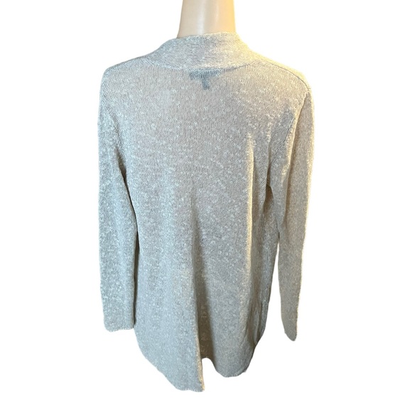 Eileen Fisher Linen Blend Open Cardigan - Picture 4 of 8